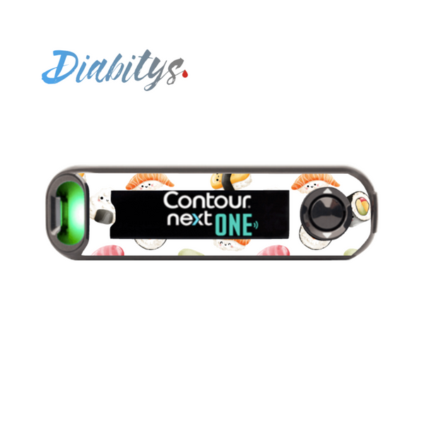 Contour Next One Glucose Meter Sticker - Sushi White