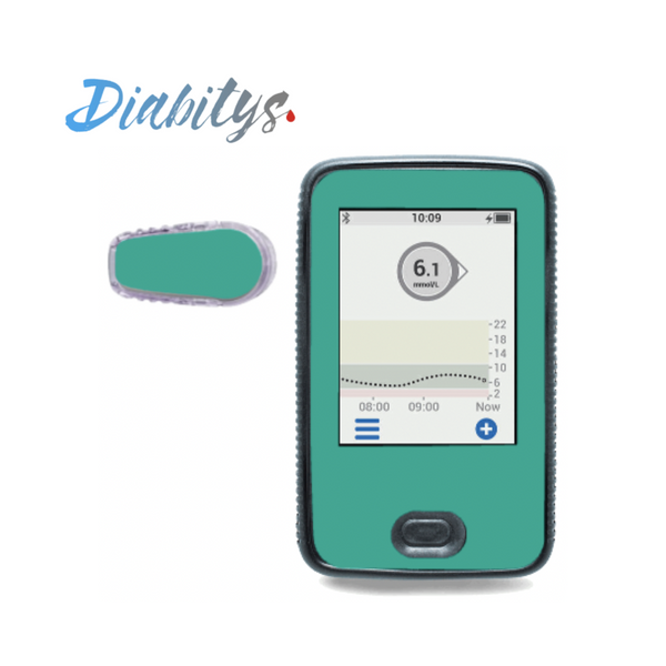 Dexcom G6 Receiver Sticker & 1 Transmitter Sticker - Turquoise