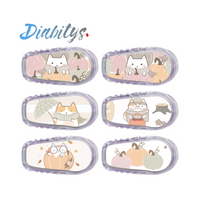 Dexcom G6/ONE Transmitter Stickers - Autumn Kawaii Cats