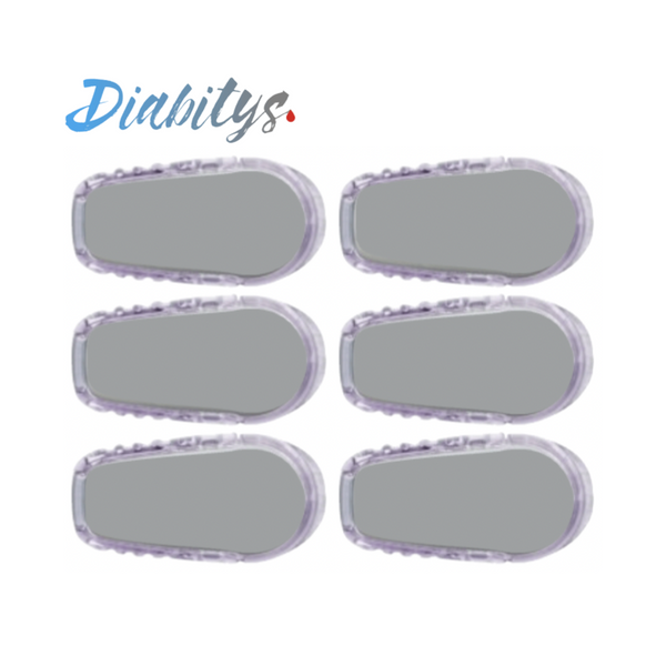 Dexcom G6/One Transmitter 6 Pack of Stickers - Silver