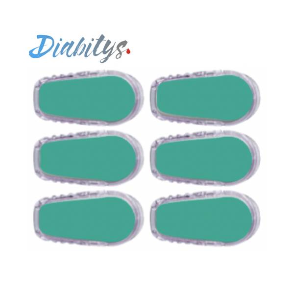 Dexcom G6 Transmitter 6 Pack of Stickers - Turquoise