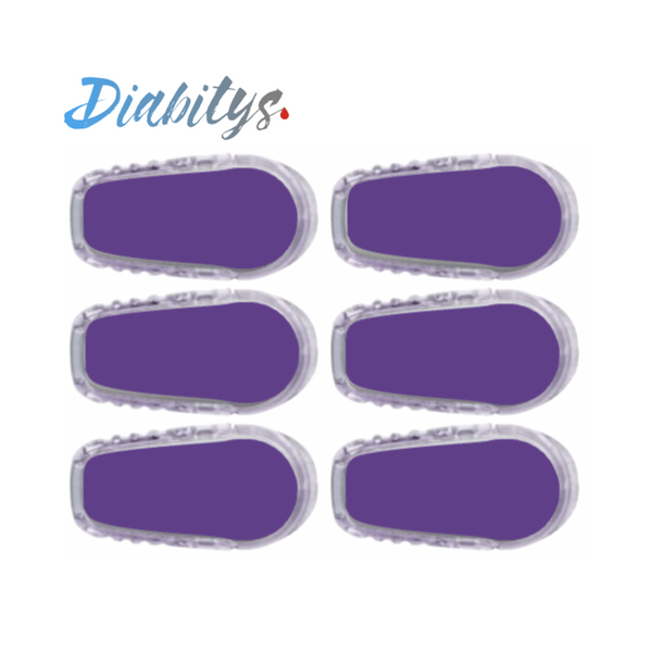 Dexcom G6 Transmitter 6 Pack of Stickers - Violet