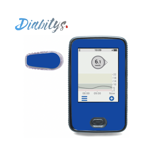 Dexcom G6 Receiver Sticker & 1 Transmitter Sticker - Brilliant Blue