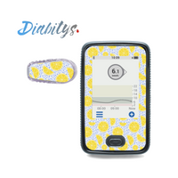 Dexcom G6 Receiver Sticker & 1 Transmitter Sticker - Lemonade