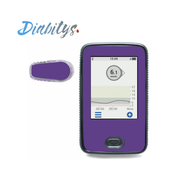 Dexcom G6 Receiver Sticker & 1 Transmitter Sticker - Violet