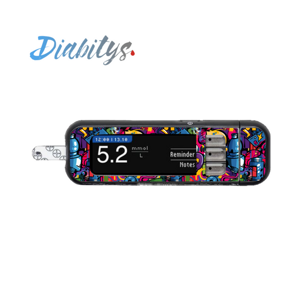 Contour Next USB Glucose Meter Sticker - Graffiti