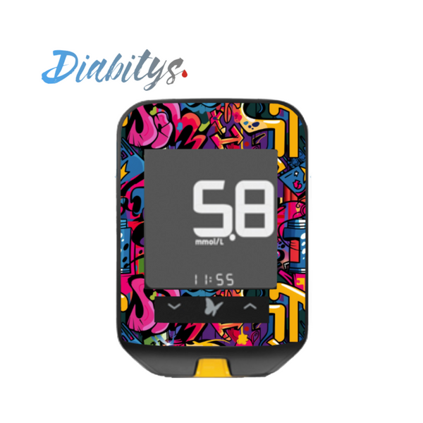 Freestyle Optium Neo Glucose Meter Sticker - Graffiti