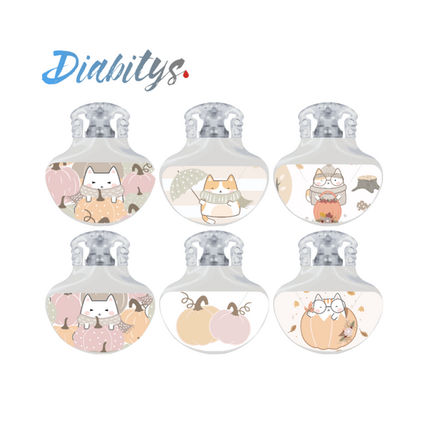 Guardian 4 CGM 6 Pack Stickers - Autumn Kawaii Cats