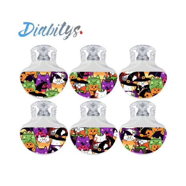 Guardian 4 CGM 6 Pack Stickers - Halloween Kawaii Cats