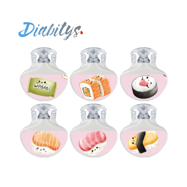 Guardian 4 CGM 6 Pack Stickers - Sushi Pink