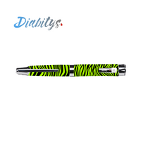 Humapen Luxura Lilly Insulin Pen Sticker - Neon Safari Black Stripe