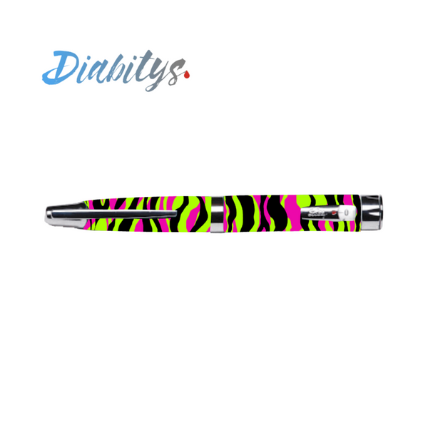 Humapen Luxura Lilly Insulin Pen Sticker - Neon Safari Multi Stripe