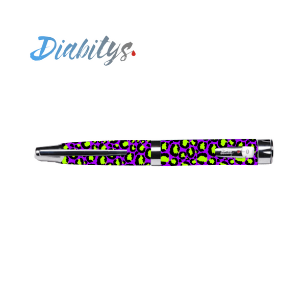 Humapen Luxura Lilly Insulin Pen Sticker - Neon Safari Purple