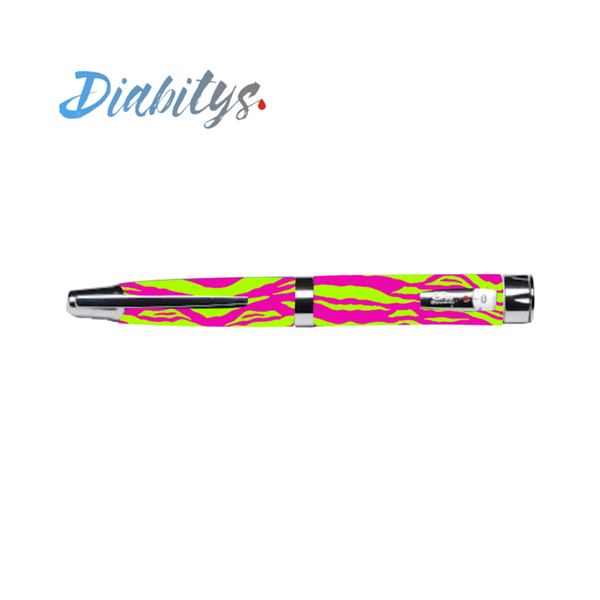 Humapen Luxura Lilly Insulin Pen Sticker - Neon Safari Stripe