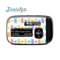 Accu-chek Insight Insulin Pump Sticker - Gummy Bears Stripes