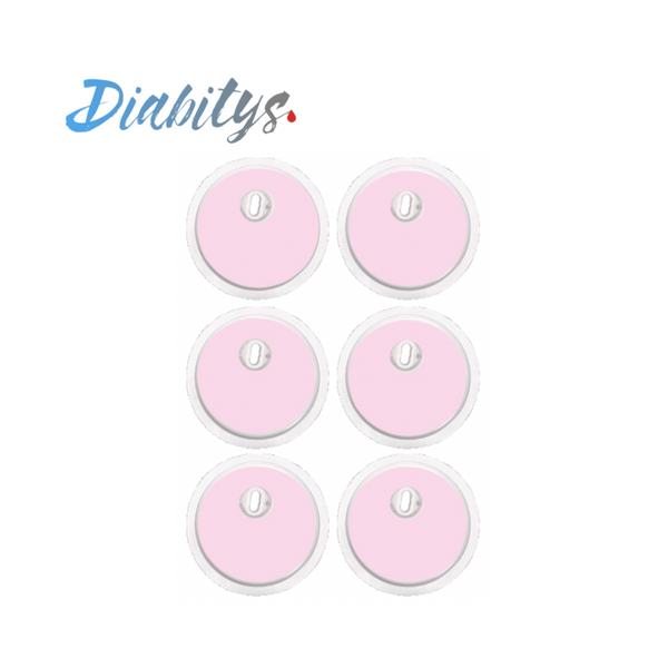 Freestyle Libre 3 Sensor 6 Pack of Stickers - Carnation Pink