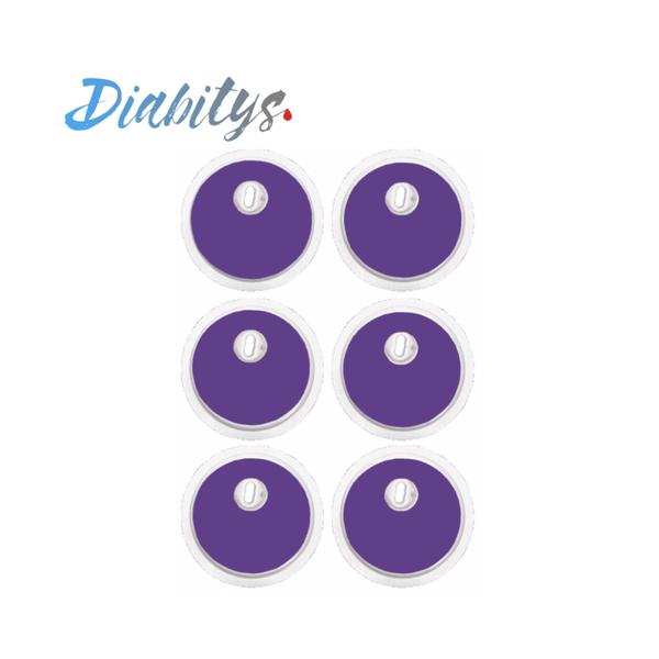 Freestyle Libre 3 Sensor 6 Pack of Stickers - Violet