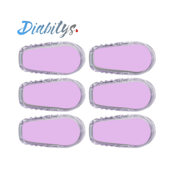 Dexcom G6/One Transmitter 6 Pack of Stickers - Lilac