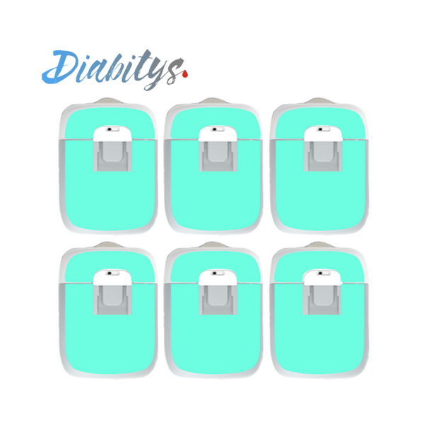 Medtrum Nano Insulin Pump 6 Pack Stickers - Mint