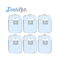 Medtrum Nano Insulin Pump 6 Pack Stickers - Powder Blue