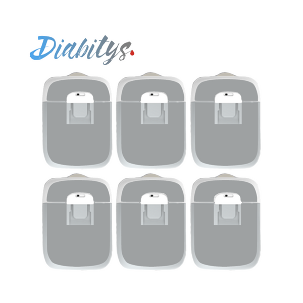 Medtrum Nano Insulin Pump 6 Pack Stickers - Silver