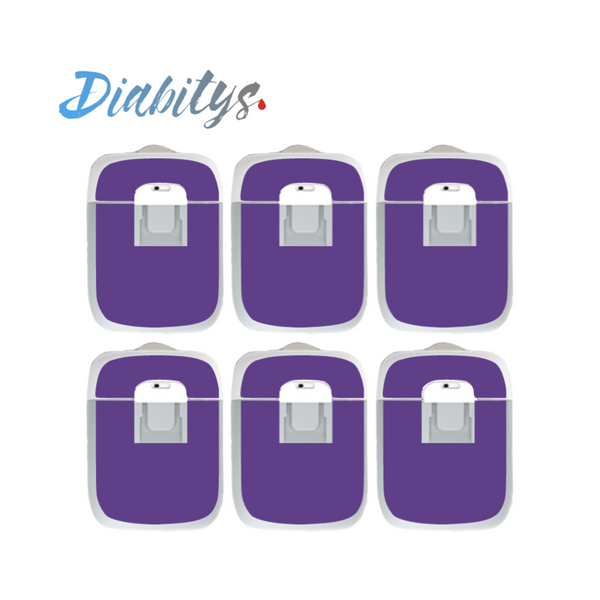 Medtrum Nano Insulin Pump 6 Pack Stickers - Violet