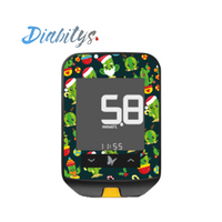 Freestyle Optium Neo Glucose Meter Sticker - Christmas Cactus