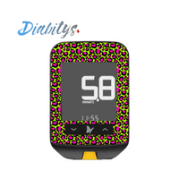 Freestyle Optium Neo Glucose Meter Sticker - Neon Safari Green