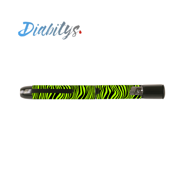 InPen Insulin Pen Sticker - Neon Safari Black Stripe