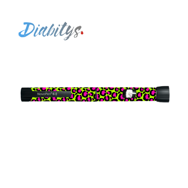 Novopen Insulin Pen Sticker - Neon Safari Green