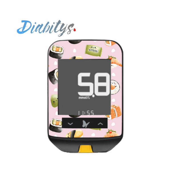 Freestyle Optium Neo Glucose Meter Sticker - Sushi Pink