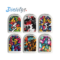 Omnipod Insulin Pump 6 Pack Mini Stickers - Graffiti