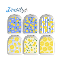 Omnipod Insulin Pump 6 Pack Mini Stickers - Lemons