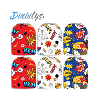 Omnipod Insulin Pump 6 Pack Wrap Stickers - Superkid