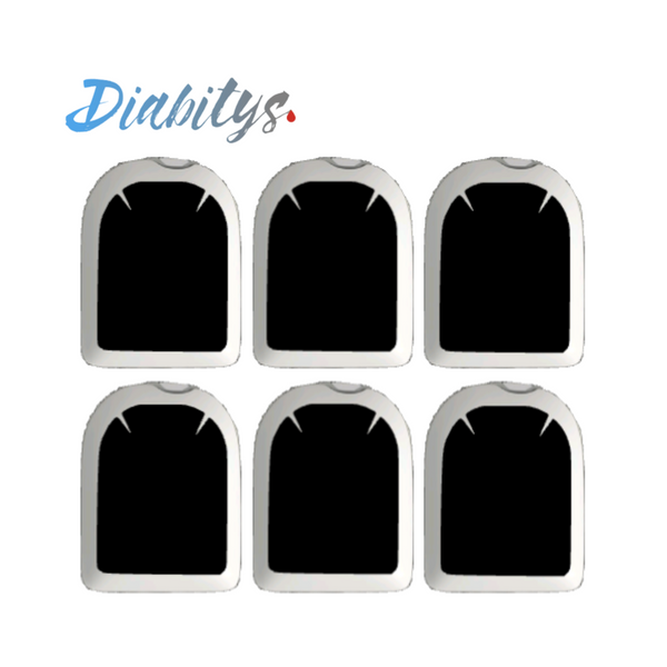 Omnipod Insulin Pump 6 Pack Mini Stickers - Black