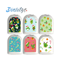 Omnipod Insulin Pump 6 Pack Mini Stickers - Christmas Cactus