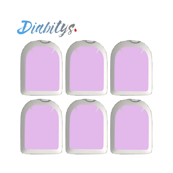 Omnipod Insulin Pump 6 Pack Mini Stickers - Lilac