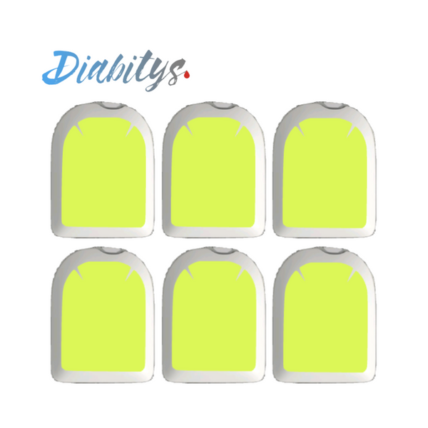 Omnipod Insulin Pump 6 Pack Mini Stickers - Tresiba Green