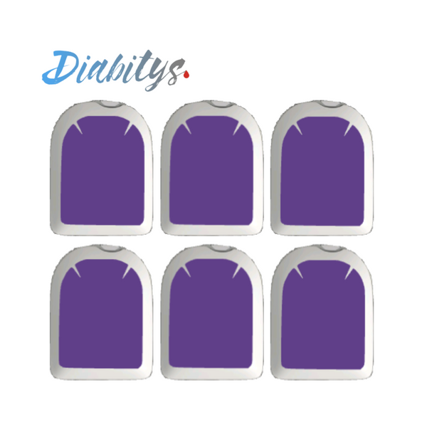 Omnipod Insulin Pump 6 Pack Mini Stickers - Violet