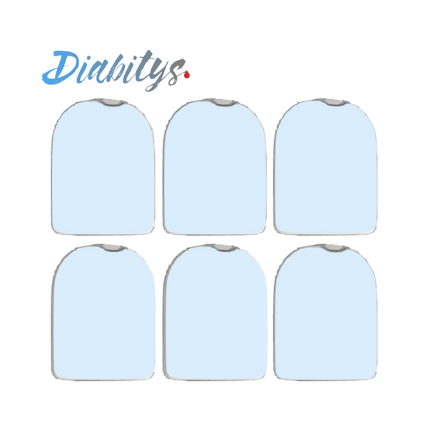 Omnipod Insulin Pump 6 Pack Wrap Stickers - Powder Blue