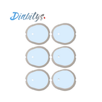 Dexcom G7 CGM 6 Pack of Stickers - Powder Blue