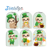 Omnipod Insulin Pump 6 Pack Wrap Stickers - St Patrick's