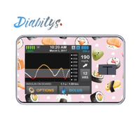 T:slim x2  Insulin Pump Sticker - Sushi Pink