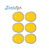 Dexcom G7 CGM 6 Pack of Stickers - Yellow