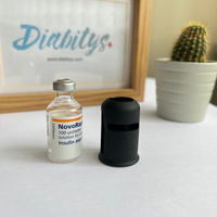 Insulin Vial Silicone Protector - Black