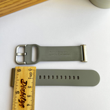Type One Medical ID Fitbit Versa 4, Versa 3, Versa Lite, Sense Silicone Watch Strap - Grey