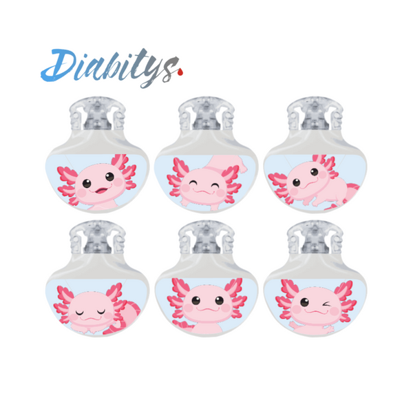 Guardian 4 CGM 6 Pack Stickers - Axolotl