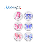 Freestyle Libre/Libre 2 Sensor 6 Pack Stickers - Butterflies