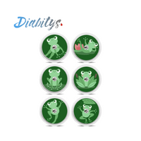 Freestyle Libre/libre 2/libre 2+ Sensor 6 Pack Stickers - Frogs