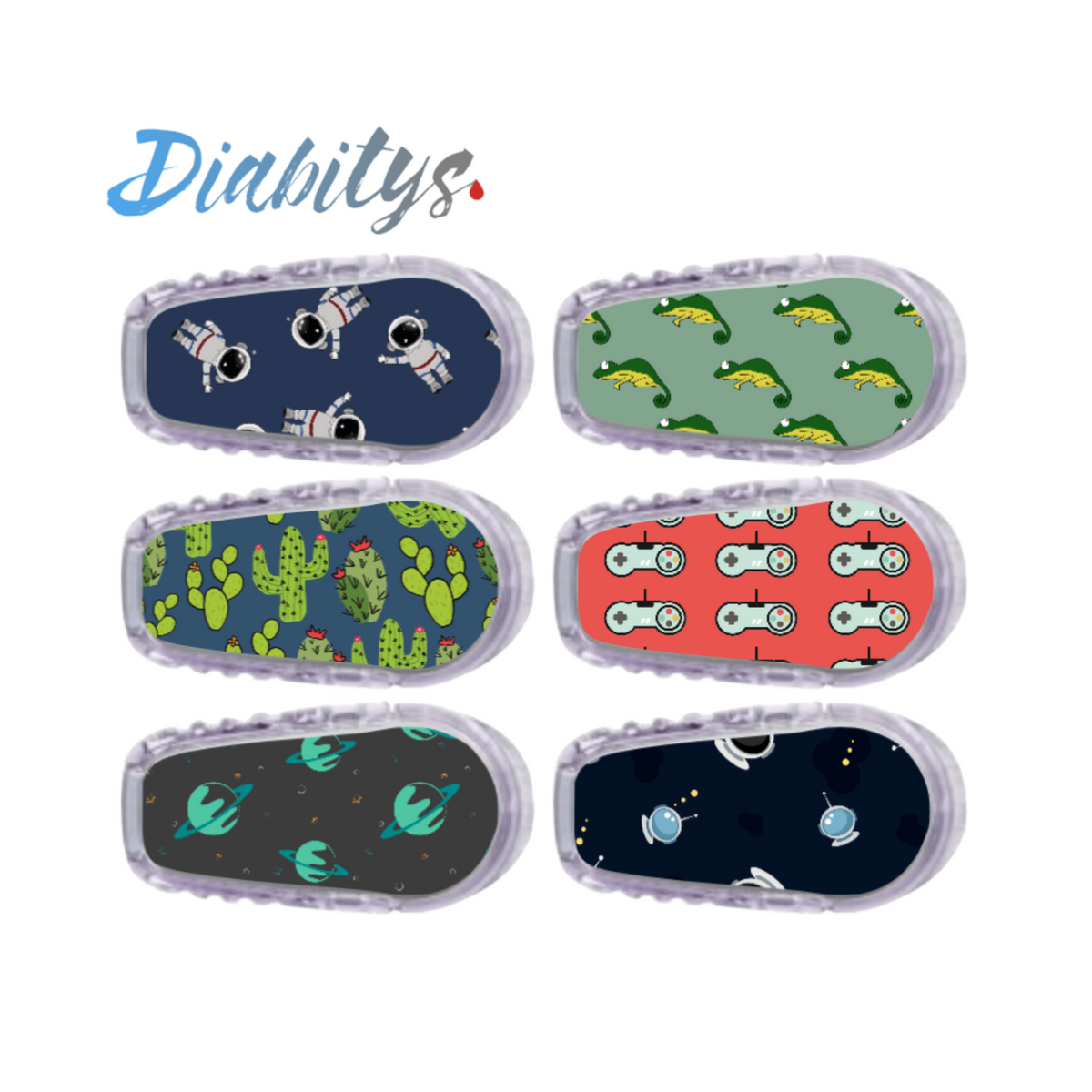 Dexcom G6 Transmitter 6 Pack Stickers - Funky Designs – Diabitys